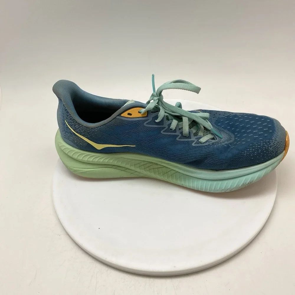Hoka One One Sneakers Mens 9.5 D Mach 6 1147790 DDW Blue Running Gym Shoes